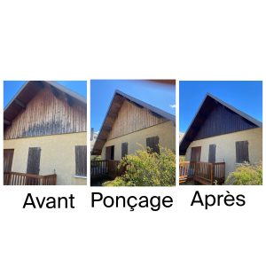 Rénovation et mise en lasure de bardage à Embrun